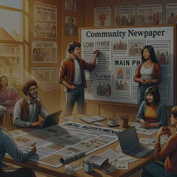 Comment mettre en œuvre un projet de journal communautaire axé sur les réussites locales ?